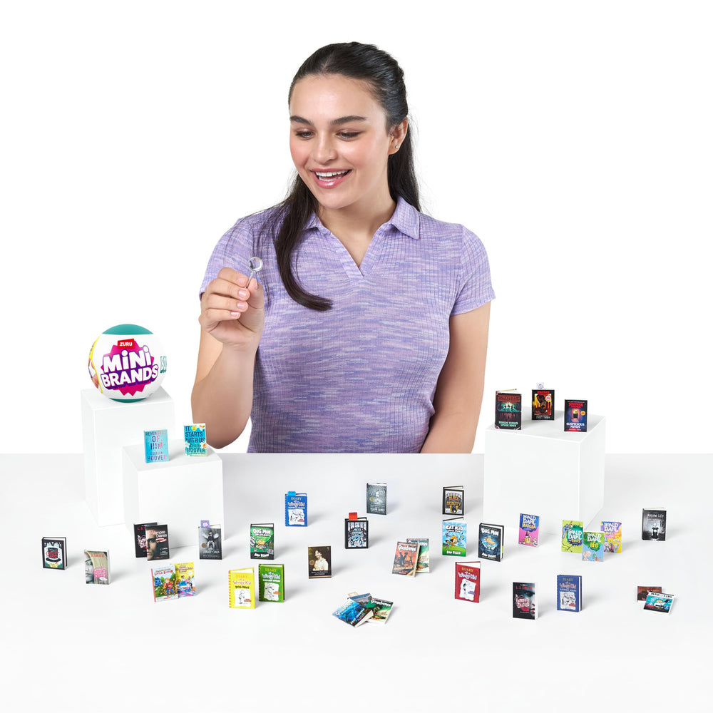 Mini Brands Books Capsule shows Diary of a Wimpy Kid and classics for fans