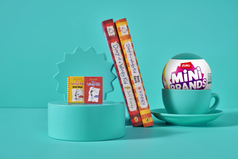 Mini Brands Books Capsule giftable set for bookmarks, shelves, and play