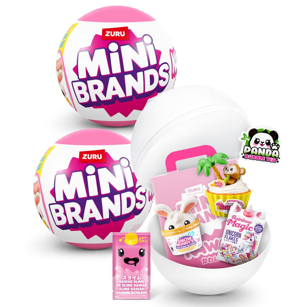 Mini Brands Kawaii capsule pack with cute minis for display and collection