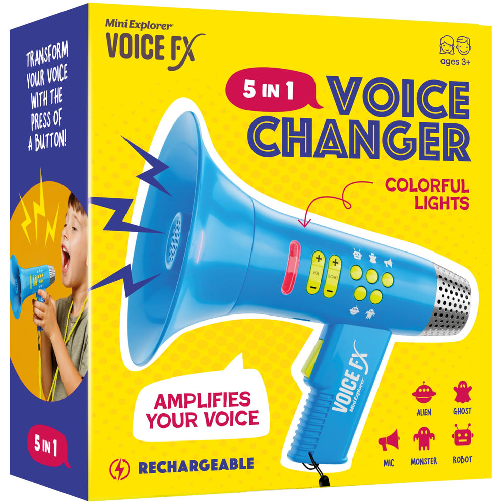 Mini Explorer voice changer in Alien mode for imaginative play and storytelling