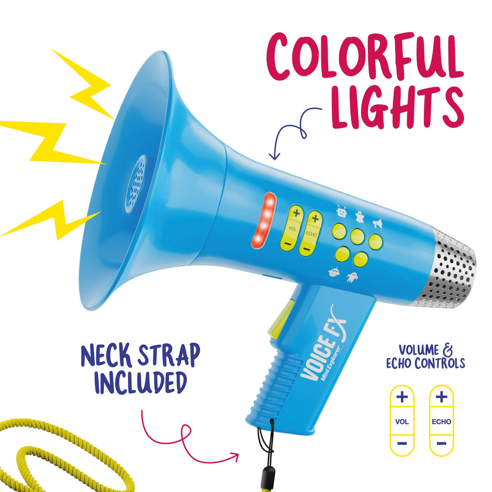 Mini Explorer voice changer USB charging for battery-free playtime