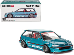 Mini GT Models Honda Civic EF Kaido V1 front view ideal for display