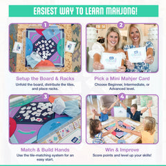 Mini Mahjer three levels of play to grow with your child’s abilities.