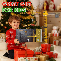 Mini Tudou crane lights and sounds enhance nighttime play scenarios