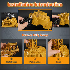 Mini Tudou crane tower arm and hook detail for authentic operation