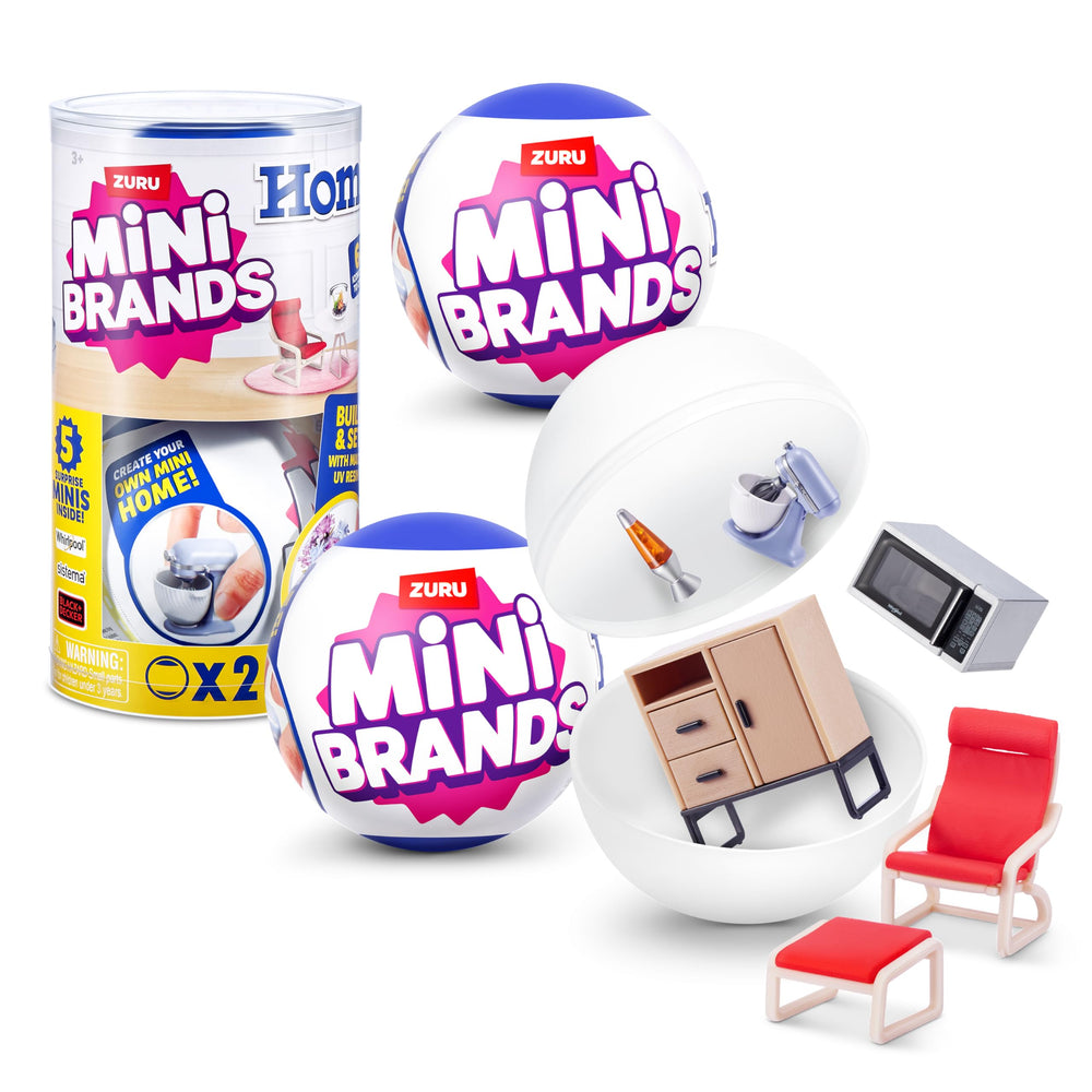 Minibrands Home capsule open reveals tidy unboxing of compact minis.
