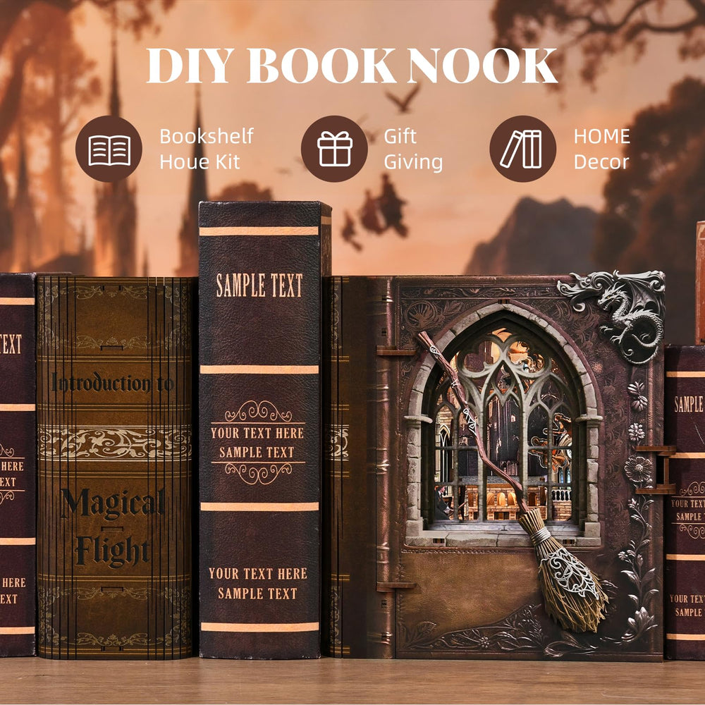 MiniCity Book Nook Kit assembly in progress for beginners