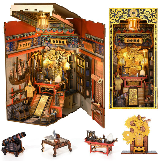 MiniCity Emperor's Study book-nook-kit β elegant display on home shelves.