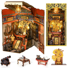MiniCity Emperor's Study book-nook-kit – elegant display on home shelves.