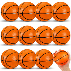 MiniInflat orange foam basketballs in a 12-pack for versatile indoor and outdoor play