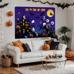 MiniInflat felt board mounted on a wall, perfect for seasonal decoration.