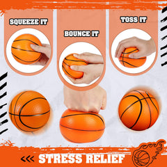 Kids and adults enjoying indoor and outdoor play with MiniInflat foam basketball
