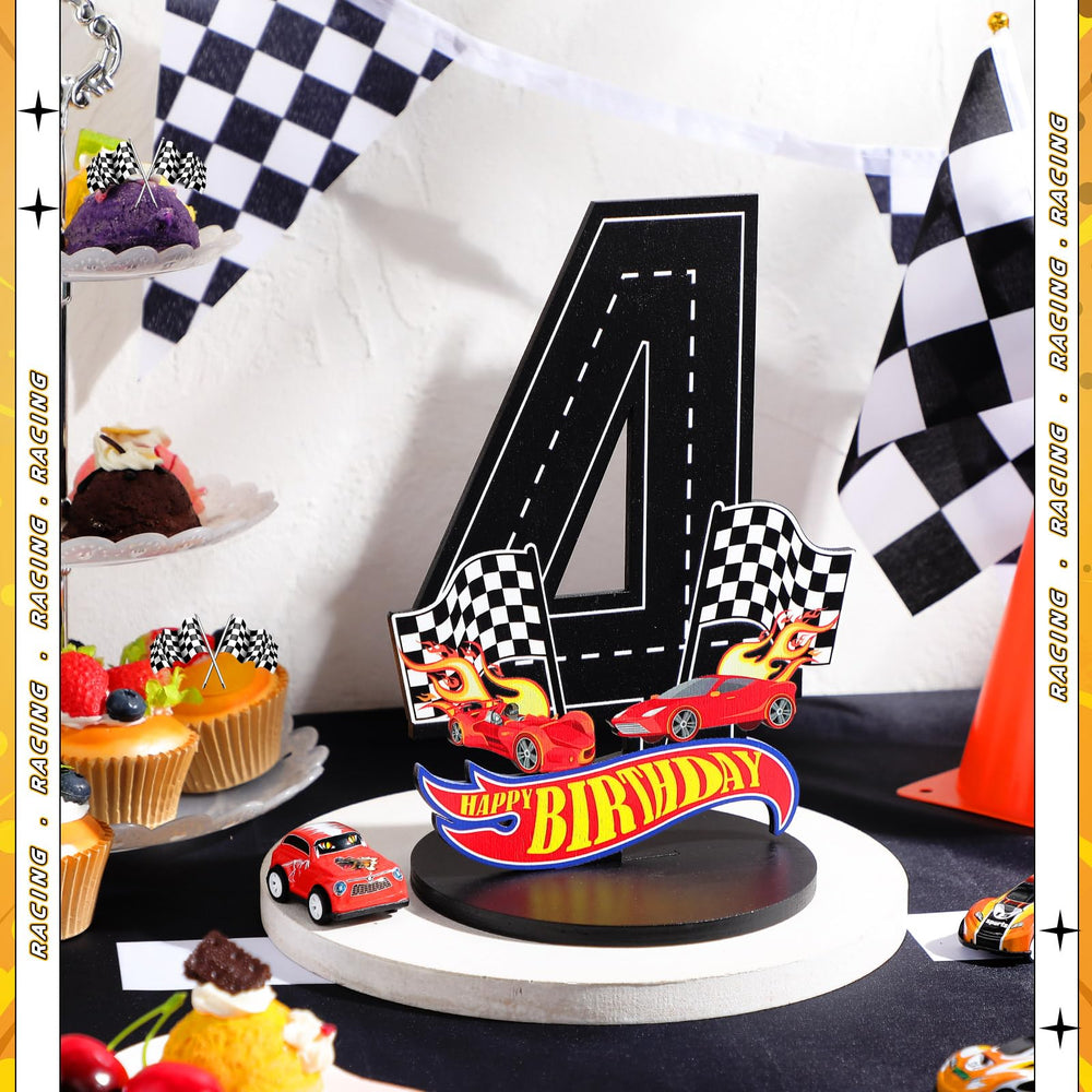 MiniInflat race car photo prop sign for fun birthday shots