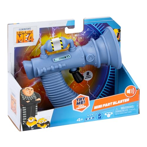 Minions Despicable Me 4 Mini Fart Blaster back view with easy grip.