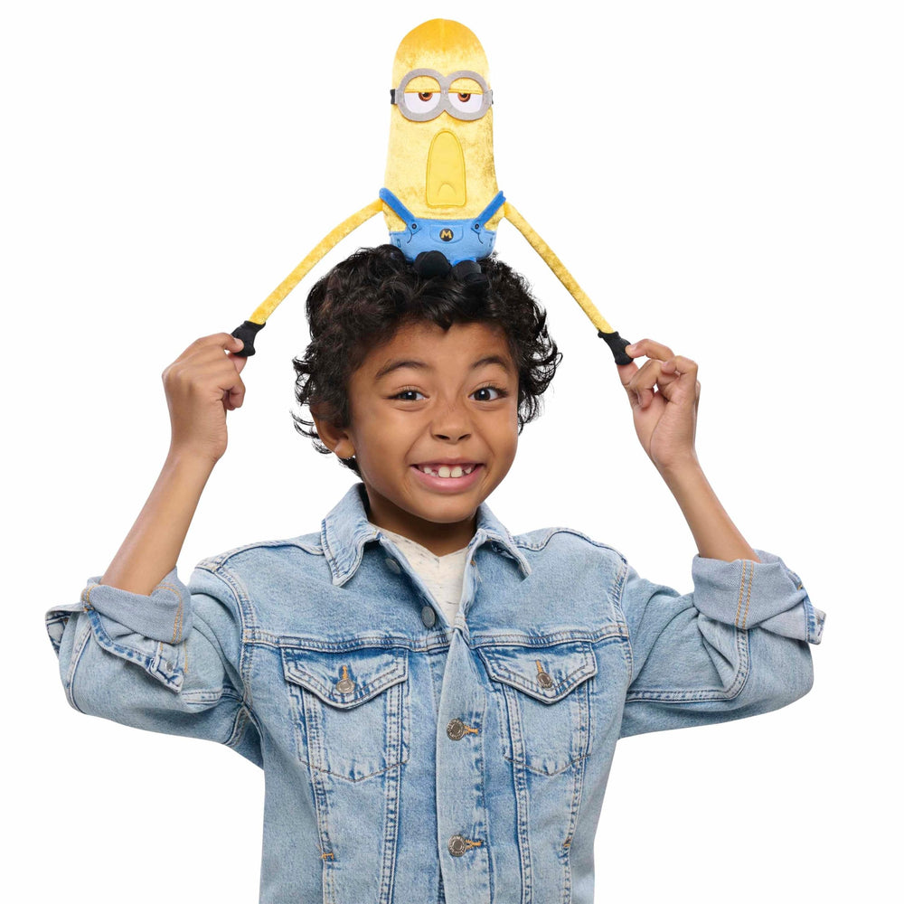 Minions Mega Tim face embroidery details showing soft texture