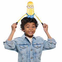 Minions Mega Tim face embroidery details showing soft texture
