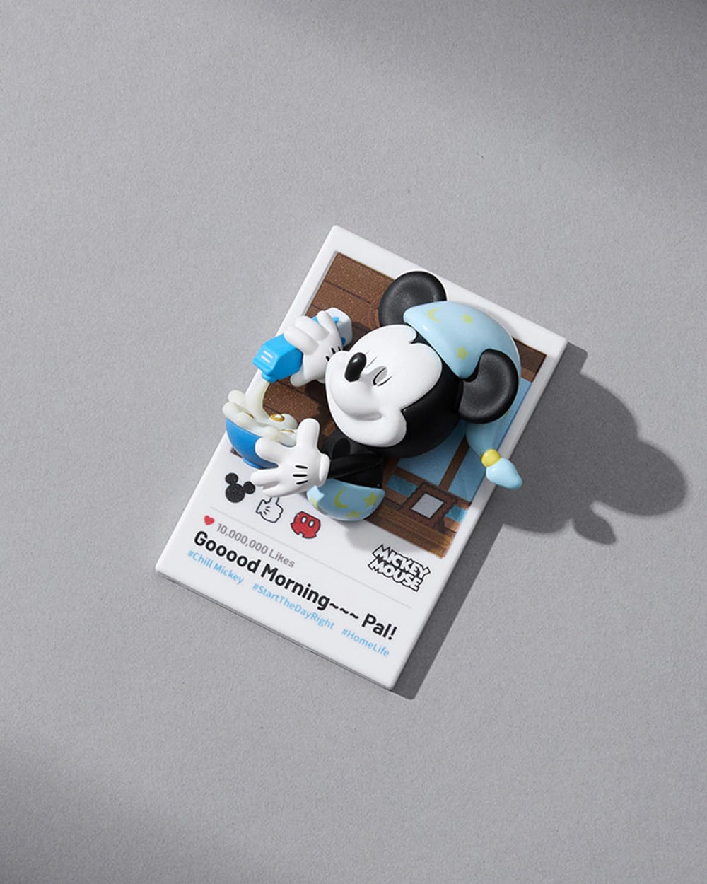 MINISO Disney Mickey Magnetic Base; easy rotate on metal surfaces.