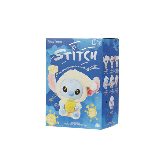 MINISO Disney Stitch blind box plush figure for display and gifting.