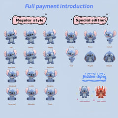 MINISO Stitch mini figures collection in a 2-inch size for desk decor