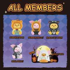 MINISO Disney Winnie the Pooh pumpkin night bag charm for autumn