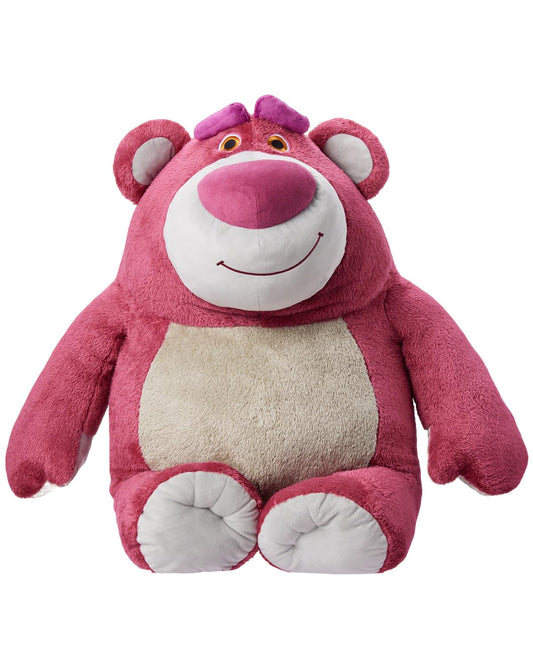 MINISO Lotso 28-inch plush, cuddly centerpiece for fans and collectors.