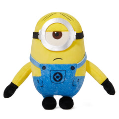 MINISO Stuart Minions plush face close-up for nap time cuddles.