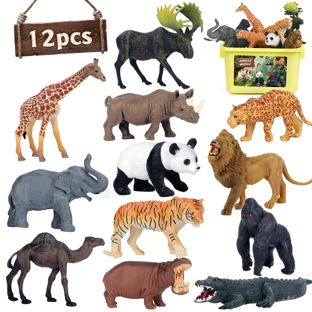 Mini Tudou safari lion figure for imaginative play and storytelling