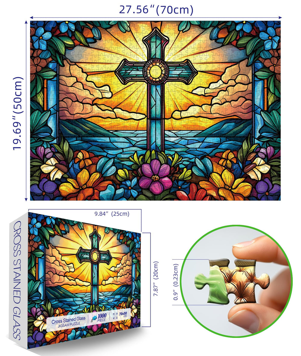 MINIWAN flowers-sunset puzzle detail provides vibrant color for wall-ready art.
