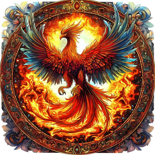 MINIWAN Phoenix Rising puzzle box shown for focused, relaxing solving sessions.