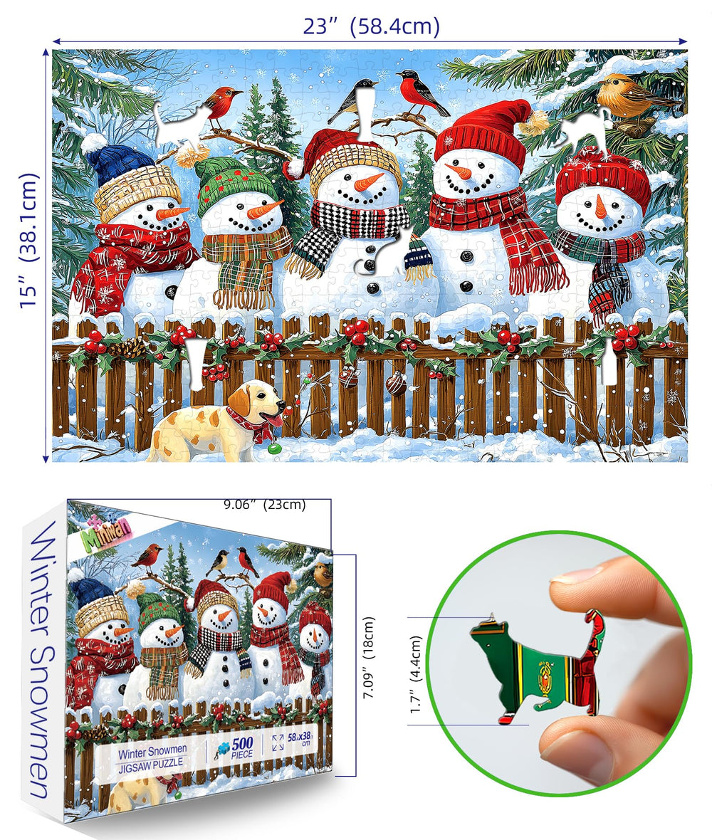 MINIWAN puzzle with unique-shaped pieces adds playful holiday evenings.