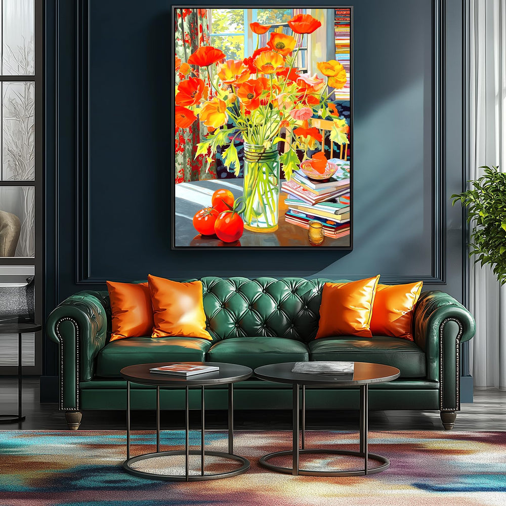 MINIWAN frame-ready finished puzzle size 15x23 inches shown as wall art