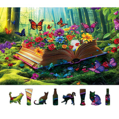 MINIWAN Vibrant Flowers 500-piece puzzle: colorful petals for calm focus