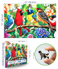 MINIWAN butterfly and flower puzzle image offers relaxing, colorful activity.
