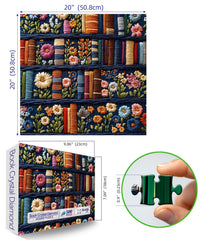 MINIWAN Wildflower Pages Puzzle shows vintage illustrations for timeless evenings.