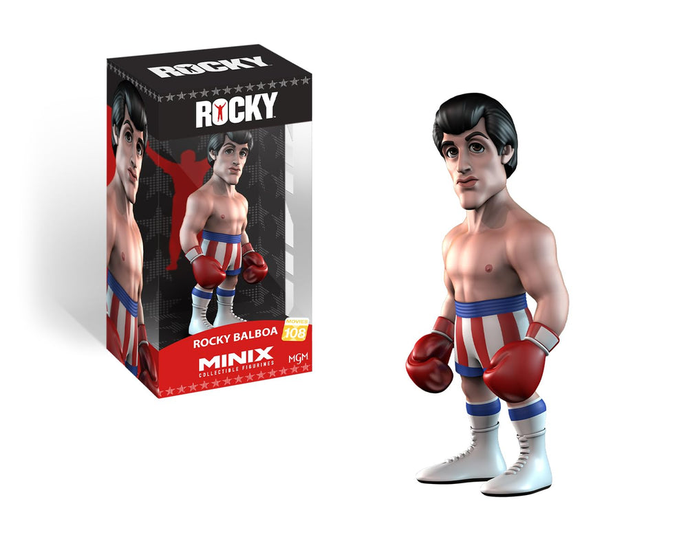 MINIX Rocky Balboa collectible figure in 12 cm scale for display and collection.