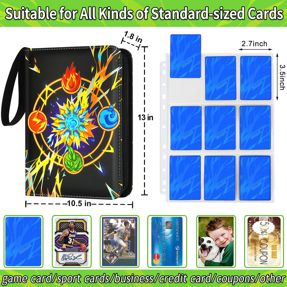 Minkeytal binder with removable sleeves for easy card organization.