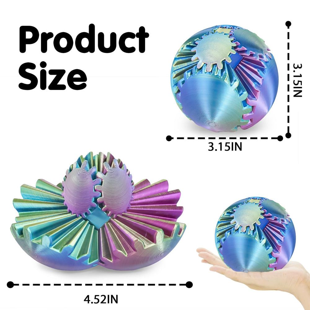 Minleway Gear Ball compact portable toy for travel and on-the-go focus.