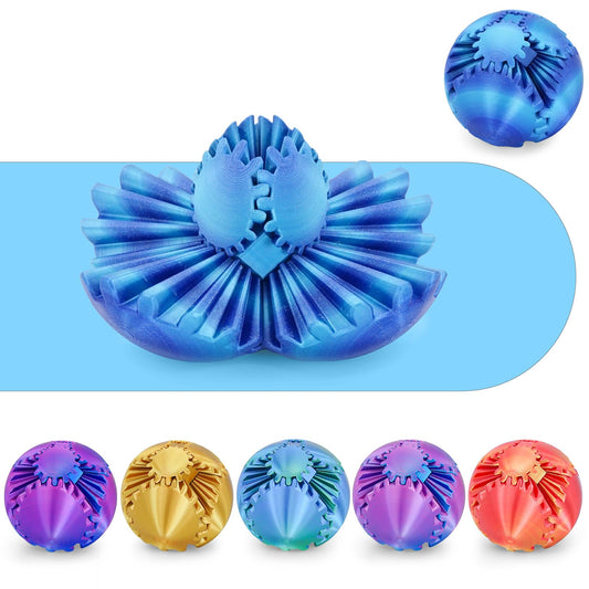 Minleway Gear Sphere Aurora Blue offers compact tactile focus for calm at work