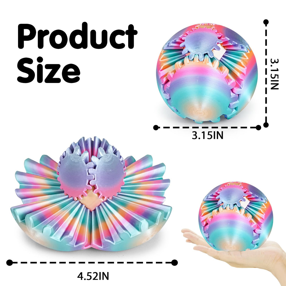 Minleway GearSphere desk ready toy brightens the workspace and boosts focus