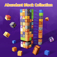Minoskia magnetic blocks sensory play with gentle rustling sounds.
