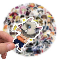 MINRAIN 100-piece anime stickers for guitar case, stylish and long-lasting