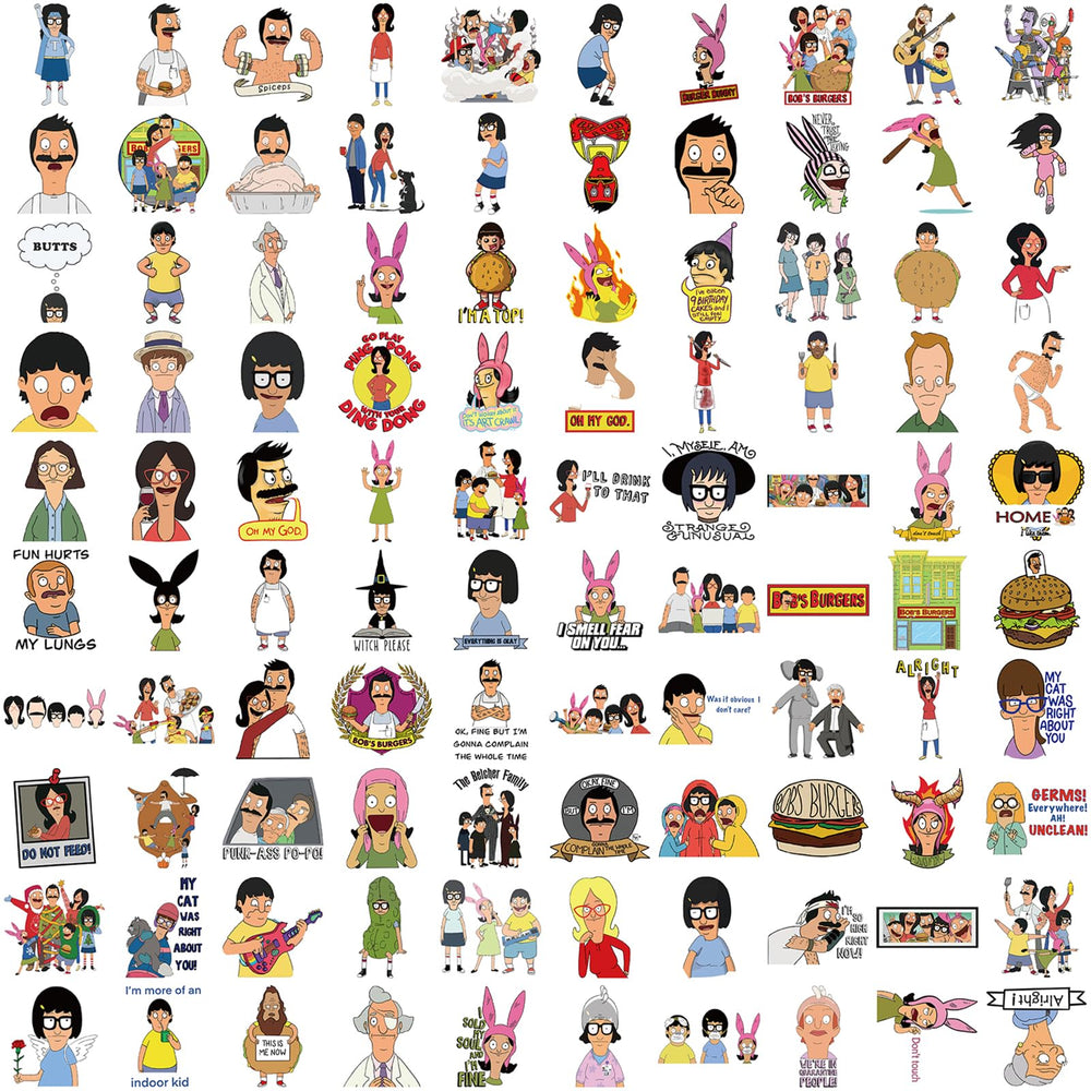 MINRAIN Bob's Burgers car sticker with easy removal and clean finish.