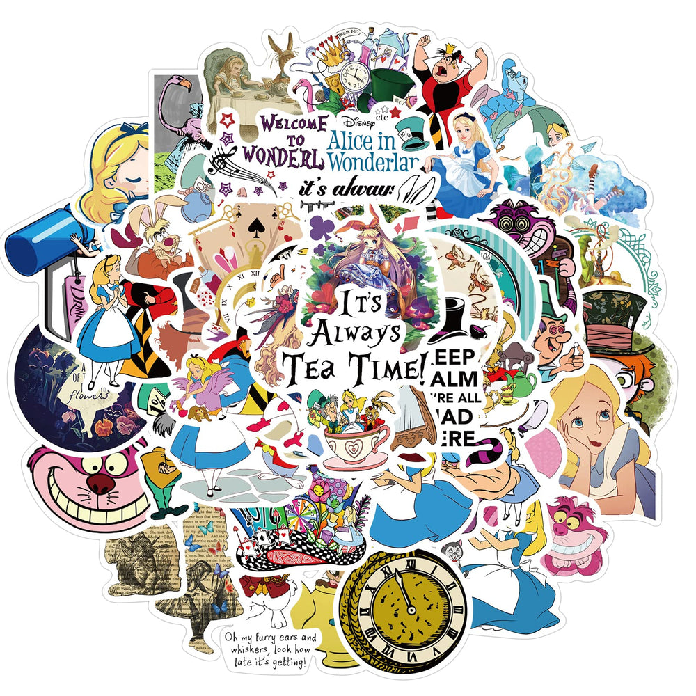 MINRAIN kawaii Alice set ideal for laptop and notebook decoration.