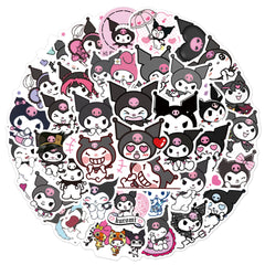 MINRAIN Kuromi stickers on a car bumper create a fun, weather-resistant accent