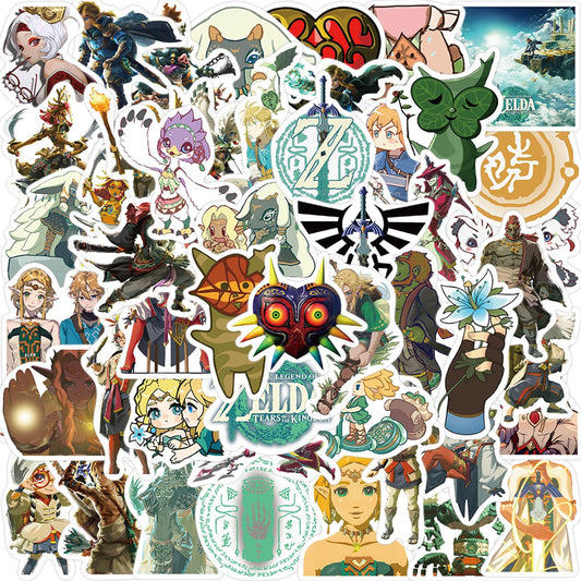 MINRAIN Zelda stickers for laptop: waterproof decals to personalize your device.