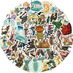 MINRAIN Zelda stickers for luggage: long-lasting decor for bags and travel gear.
