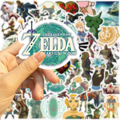 MINRAIN Zelda stickers for water bottle: vivid design that withstands moisture.