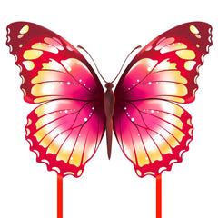 Mint's Colorful Life butterfly kite pink front view, easy-to-fly design for kids and beginners.