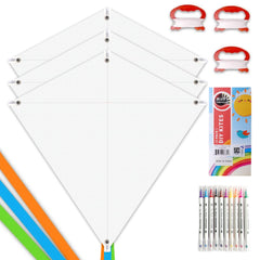 Mint's Colorful Life DIY Kites blank diamond kit, perfect for classroom art projects.