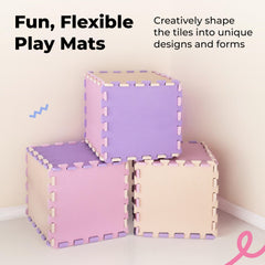 MioTetto 74x74 playpen fit demonstrates flexible mat sizing.